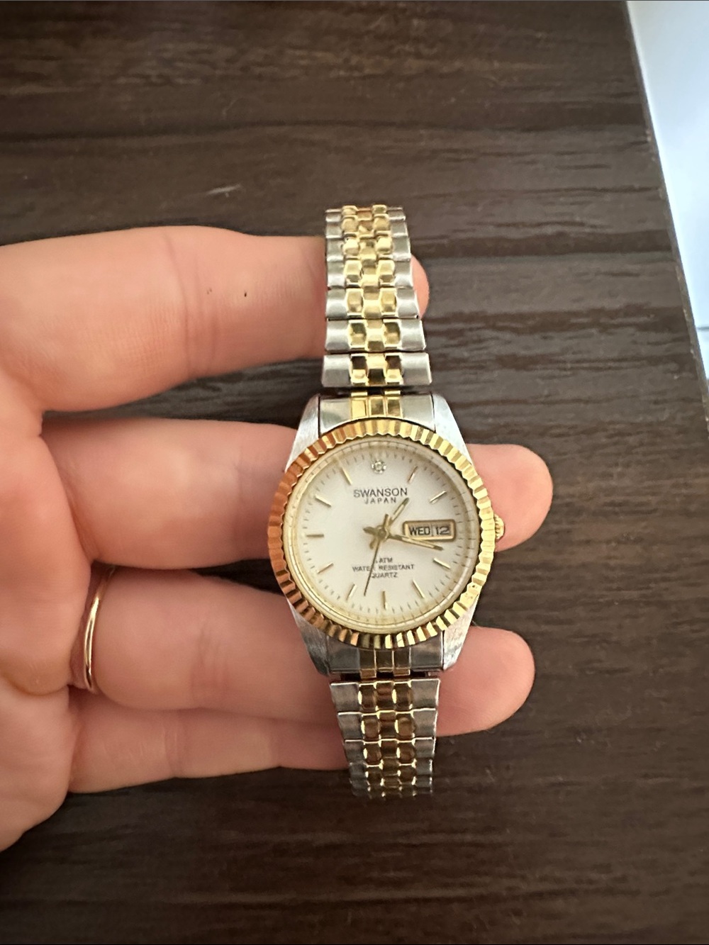 VTG Swanson Japan - Two-Tone Gold & Silver Women's Watch